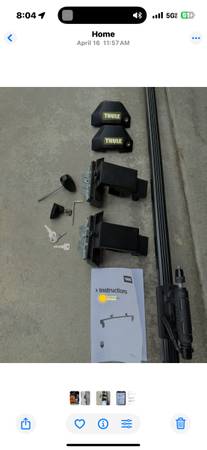 Thule bed rider pro full size truck bed 2 bike carrier new 1