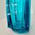 Pair LE Smith Peacock Blue Glass 4 Finger Swing Vase 13” 9 thumbnail