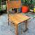 Vintage Mid Century Solid Oak School Chair 1 thumbnail
