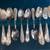 Gold Tone Silverware Flatware Service For 12 Plus Server Set &Wood Box 4 thumbnail