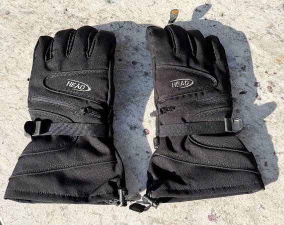 New Men's Head Outlast Waterproof Winter Gloves Size XL Zip Pocket 1