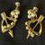 2 PAIRS VINTAGE VALENTINE HEART EARRINGS BEEBI 2 thumbnail