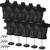 10 Pack Male Mannequin Torso with Stands and Hangers, Black Dress Form 1 thumbnail