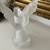 Fristed Finish Glass Art Deco Style Inspired Angel Candle Holder 6 thumbnail
