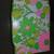Vintage Rare Green & Pink Flower Designed Wood Shelf 7 thumbnail