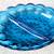 Vintage Fenton Pressed Glass Divided Bowl - Colonial Blue 2 thumbnail