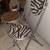 Unique Retro Folding Chairs – Zebra & Leopard Print – Heart Back 2 thumbnail