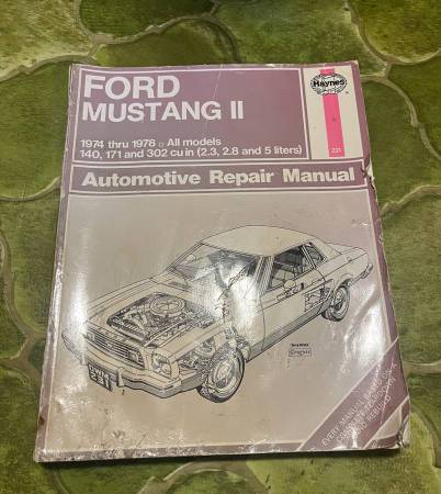 Ford Mustang 1974 to 1978 Manual 1