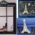 HOTEL DE VILLE DE PARIS FRAMED MIRROR, PARIS SIGN & SUITCASE NEW 1 thumbnail
