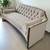 Contemporary caracole designer “the cats meow” sofa couch oatmeal wood 2 thumbnail