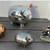 Ceramic Piggy Bank, silver banks, pig on motorcycle 1 thumbnail