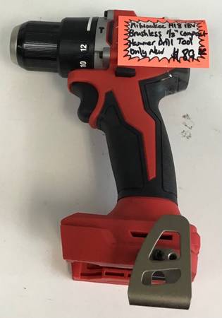 Milwaukee M18 18V Brushless 1/2” Compact Hammer Drill Tool Only New 1
