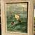 Loveri (artist) Old Oil Painting Sail Boats In Rough Sea 21"x17" 1 thumbnail