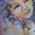 WOMAN PORTRAIT WATERCOLOR PAINTING SIGNED TAMIR FRAMED 2 thumbnail