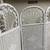 3 panel Peacock MCM Wicker Folding Privacy Screen 72” H 5 thumbnail