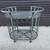 Contemporary Modern Style Rolling Bar Cart with 4 Wine Bottle Holders. 3 thumbnail
