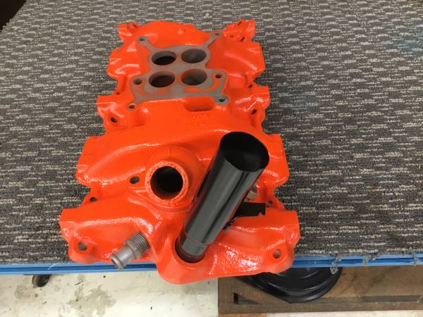 1957 Chevy 283 power pack 4 barrel manifold 1