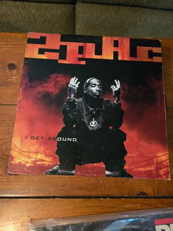 Vintage Tupac and run dmc albums 1