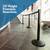 Premium Black Steel Stanchion Set 2 -Brand new Down from $140 2 thumbnail