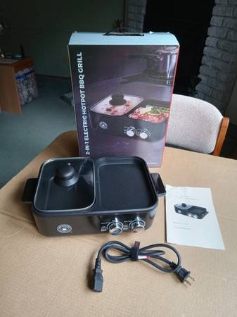 2 in 1 electric Hotpot BBQ Grill 1