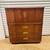 Vintage mid century modern walnut armoire dresser 1 thumbnail