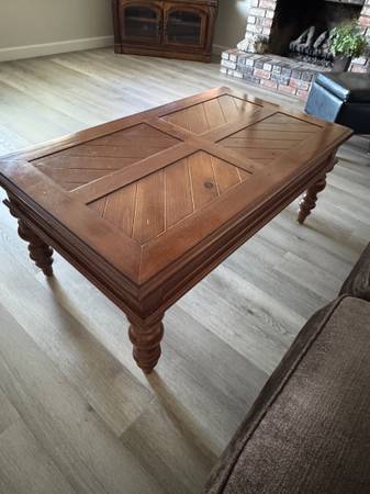 Solid wood coffee table & sofa table 1