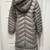 Womens XS DOWN DKNY Active winter puffer coat with hood faux fur trim 2 thumbnail