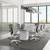 Modern Looking White Or Grey Conference Tables. Various Base Options. 15 thumbnail