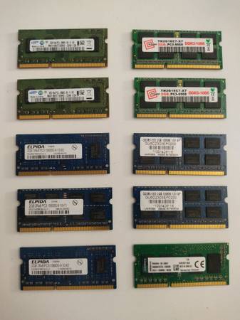 Assorted 2GB RAM Sticks For Sale (Set Of 10) 1