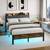 Full Size Bed Frame with Smart LED Light, Charging Station 5 thumbnail