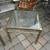 (2) Mid century Hollywood Regency vintage brass/ glass end tables A241 4 thumbnail