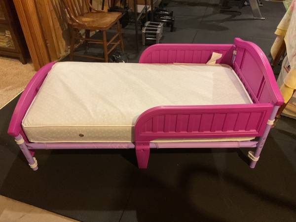 Delta pink child’s bed 1