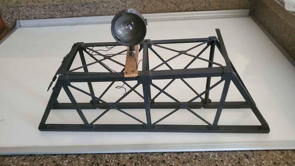 PLASTICVILLE VINTAGE BRIDGE MODIFIED WITH LITE. SOLD AS IS 1