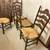 French Country Dining Set: 48” table + 3 leaves, 6 chairs, 2 pc Hutch 4 thumbnail