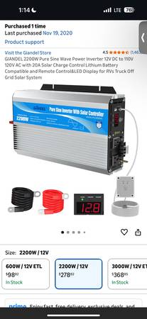 inverter solar panel prepping storable food 1