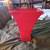 Mid century Asian influence mixed use Red metal waste basket 1 thumbnail