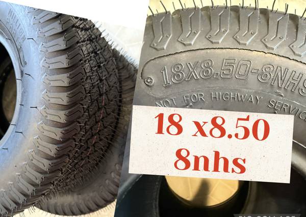 selling NEW  18-8.50   8nhs —-mower tires 1