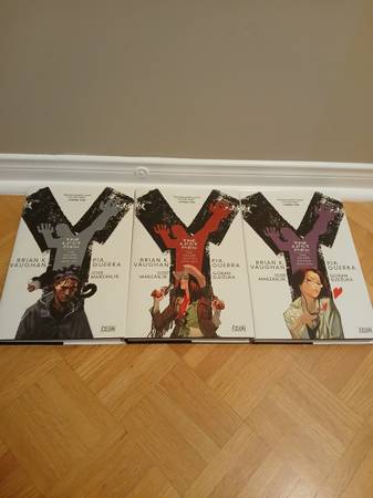 3 THE LAST MAN - deluxe edition hardcovers by Brian K Vaughan 1