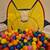 Kids hexagonal ball pit (ballpit) pop up with basketball hoop and balls 1 thumbnail