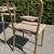 Set Of 1950s Card Table And 5 Folding Chairs  Table is 29in x 29in x 2 2 thumbnail