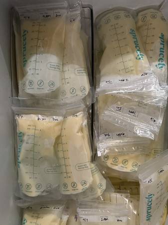✨ Frozen Milk Stash – 300+ oz – $2/oz – Lake Forest 1