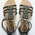 Brand New So Girls Size 1 Gladiator Black Sandals Shoes Memory Foam 1 thumbnail