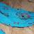 Kaiser, Blue Floral Indian Dress w/ Scrolls  (Size Small) - New! 7 thumbnail