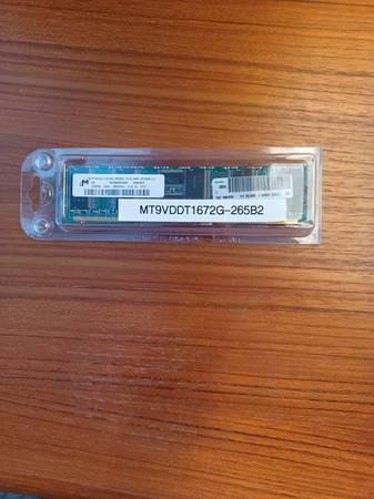 Micron_256MB (2x128MB) DDR SDRAM MT9VDDT1672G-265B2 1