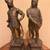 Magnificent Pair of Large Antique Spelter Viking Warrior Statues - 20.25” Tall 1 thumbnail