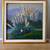 Beautiful Framed/Signed Landscape painting w Pampas Grass 43x43 in 1 thumbnail