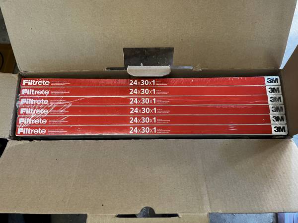 Filtrete 24x30x1 AC Furnace Air Filter MERV 11 Micro Allergen (6 Pack) 1