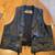 motorcycle leather vest  size L 1 thumbnail