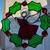 Handmade Large Stained Glass Christmas Holly Wreath Angel 4 thumbnail