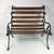 LITTLE MINIATURE BENCH  19” HIGH 19” WIDE 19” DEEP  MATERIAL: CAST IRO 14 thumbnail